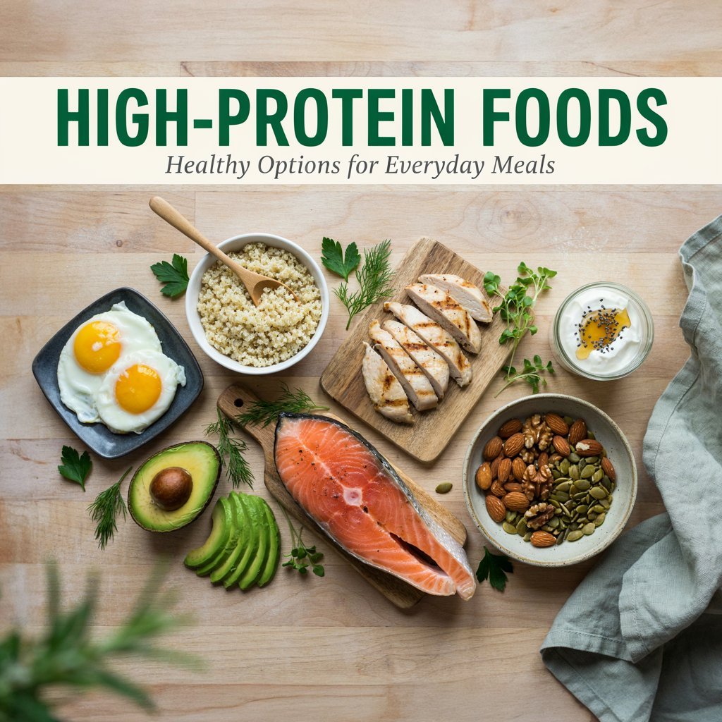 High-Protein Foods: Healthy Options for Everyday Meals
